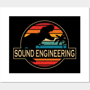 Sound Engineering Dinosaur Posters and Art